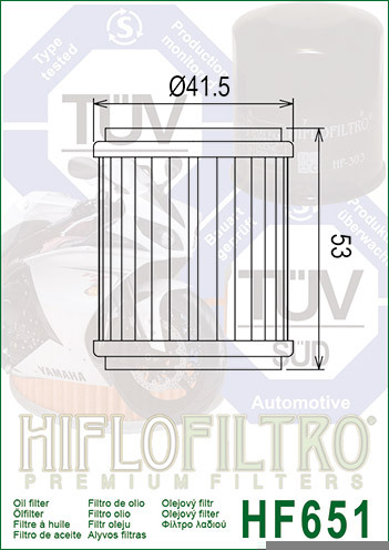 HIFLO OIL FILTER HF651