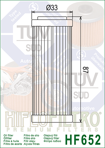 HIFLO OIL FILTER HF652