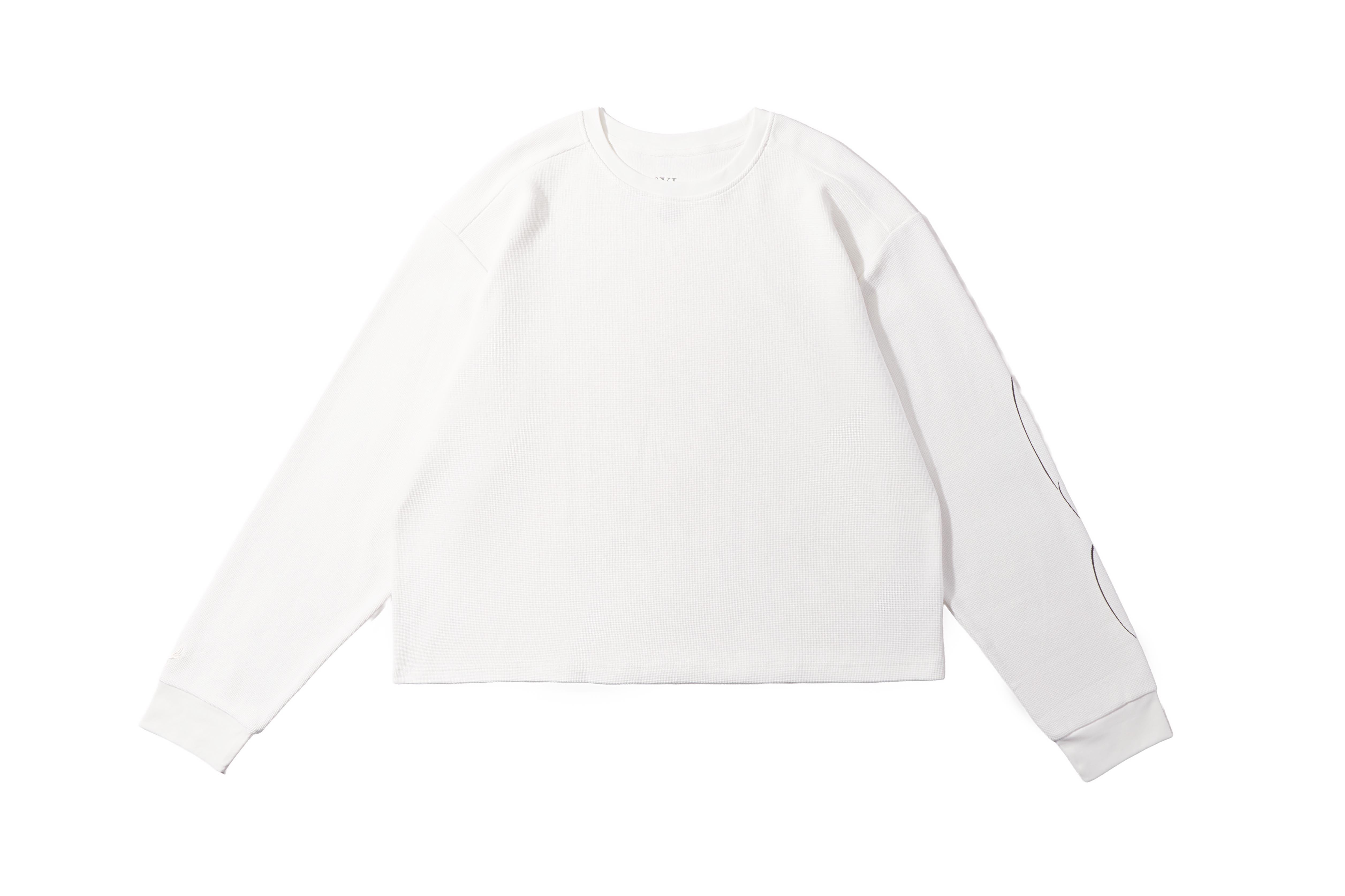 REMIX "Waffle LS TEE" (White)