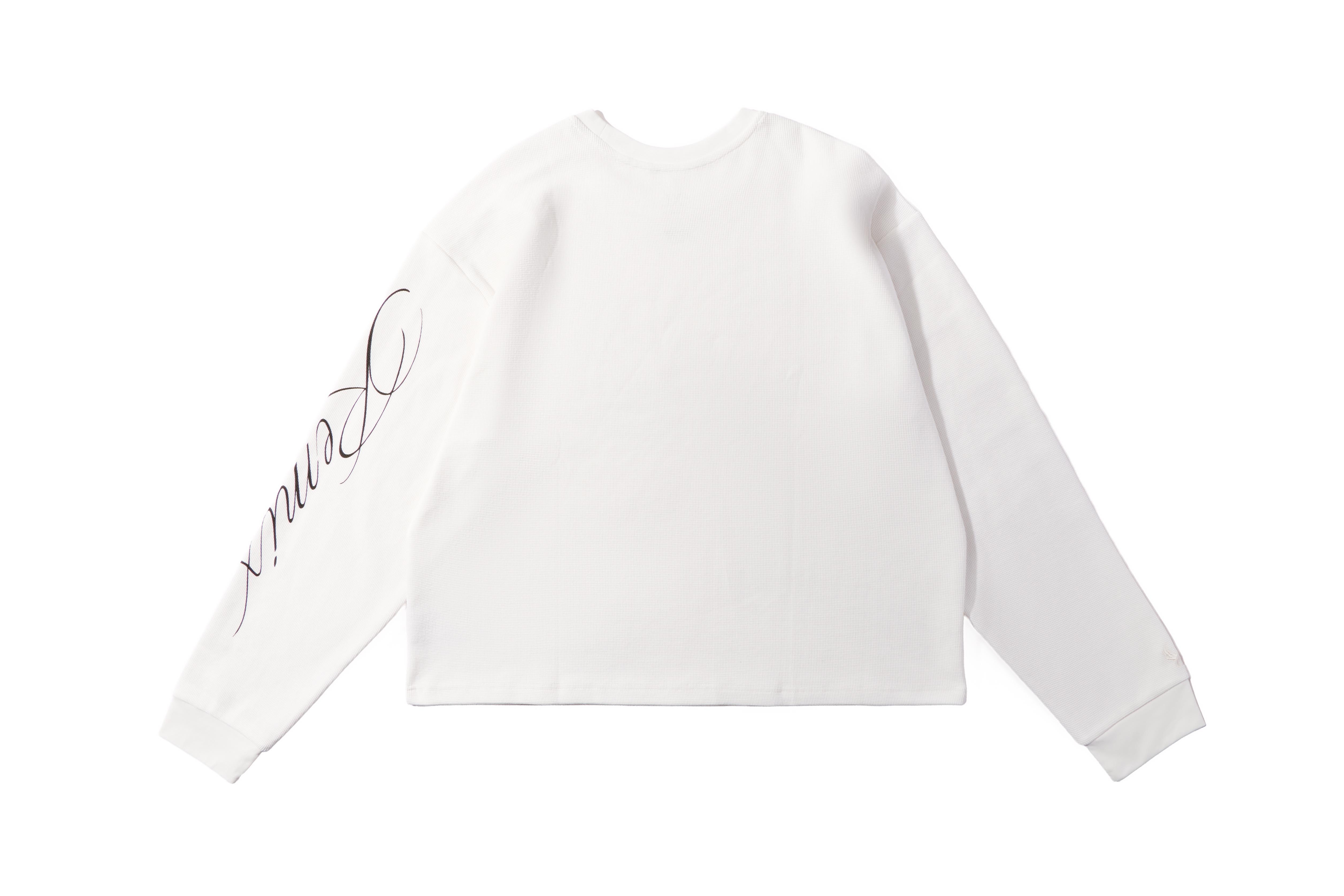REMIX "Waffle LS TEE" (White)