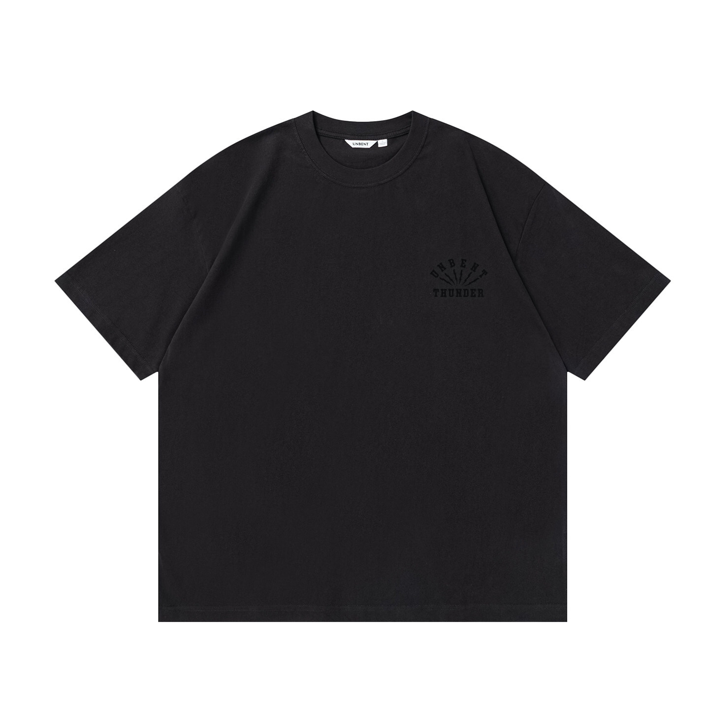 UNBENT 復古休閒閃電豹撞色純棉圓領tee  UNB2615