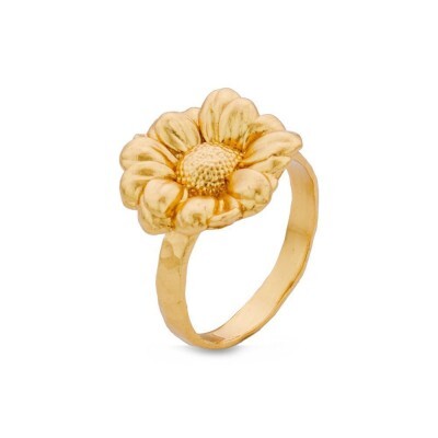 1TA0530-202 [THALLO] 菲利斯雛菊戒指，24K鍍金​​純銀 #s052b (EU)