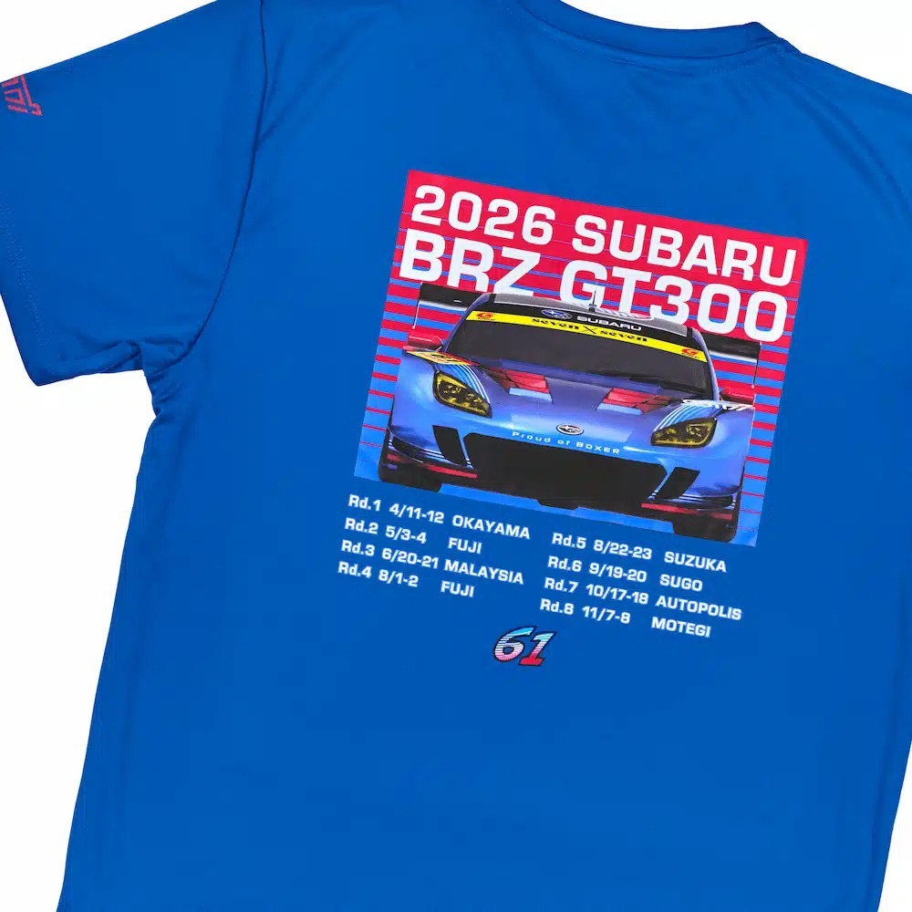 【數量限定】2026 STI SUPER GT BRZ GT300 T恤 應援T