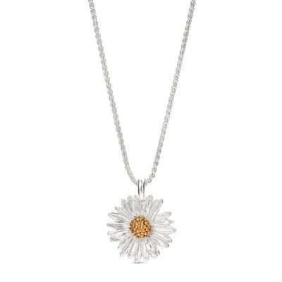 1TA0530-022 [THALLO] Daisy Field Daisy Pendant Layer, With Detachable Motif, 24K Gold And Sterling Silver #s246b (EU)
