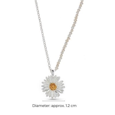 1TA0530-024 [THALLO] Daisy Field Daisy Pendant Layer, With Detachable Motif, 24K Gold And Sterling Silver #s343b (EU)