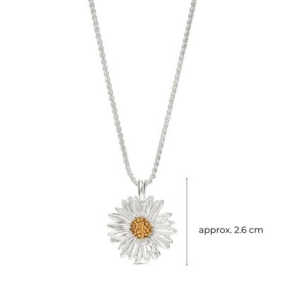 1TA0530-022 [THALLO] Daisy Field Daisy Pendant Layer, With Detachable Motif, 24K Gold And Sterling Silver #s246b (EU)