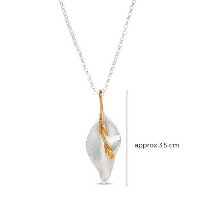 1TA0530-002 [THALLO] Tinos Jasmine Pendant Layer, With Detachable Motif, 24K Gold And Sterling Silver #s199b (EU)