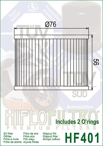HIFLO OIL FILTER HF401