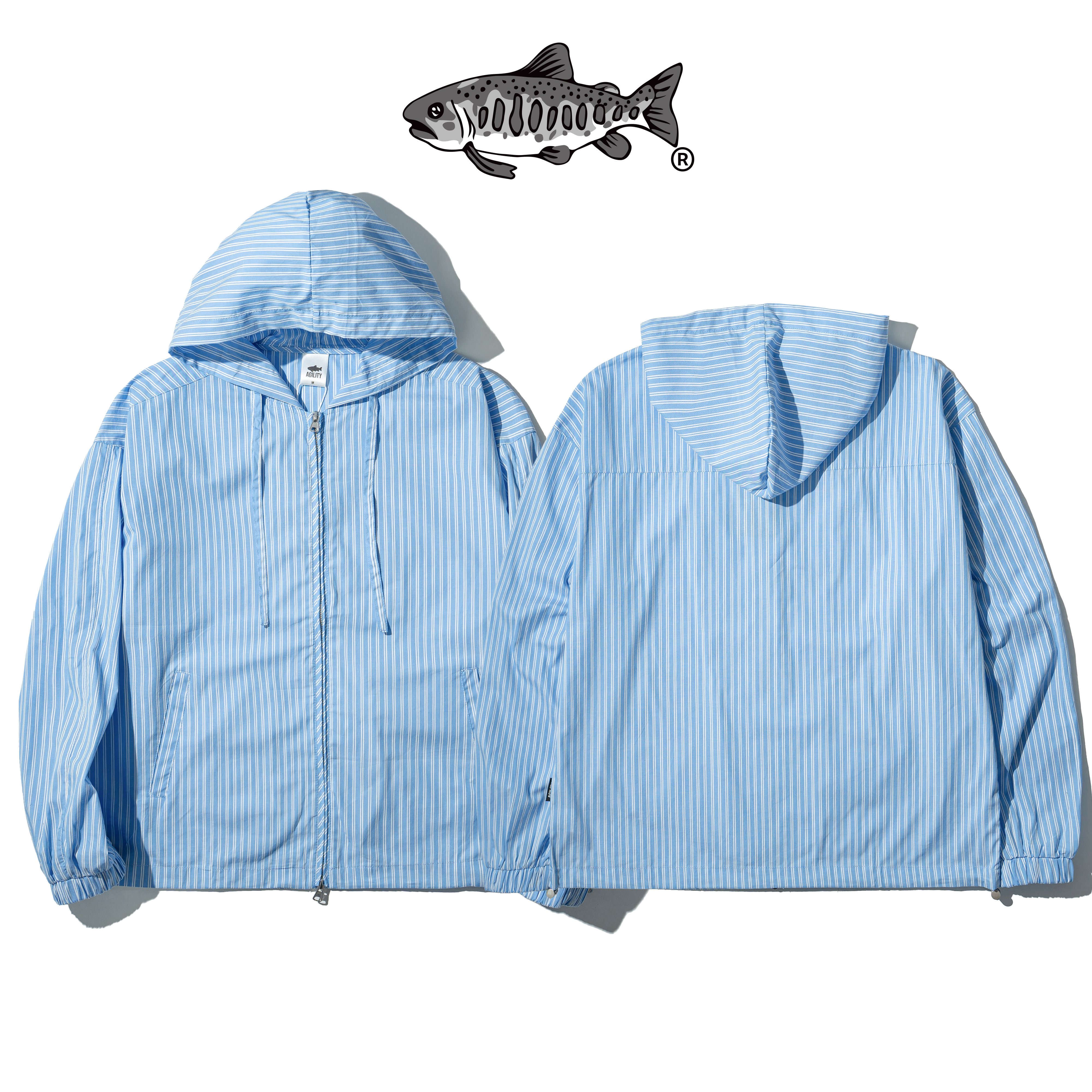 AGILITY Stripe Hooded Jacket 輕量透氣 條紋連帽外套 [H88]