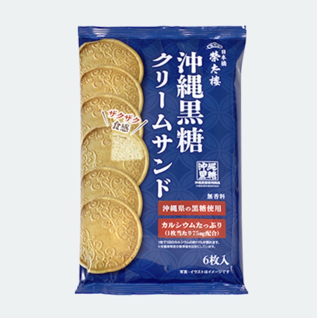 JP 榮太樓 沖繩黑糖忌廉薄燒脆脆 6塊 6499 TK260529