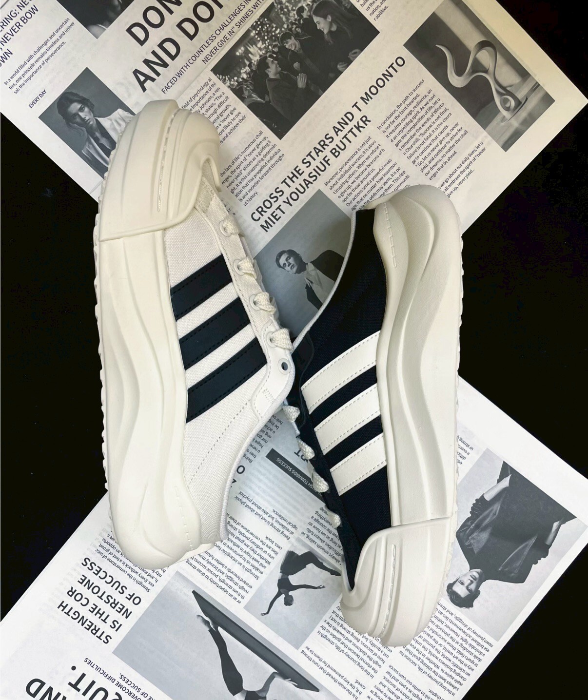 【Luxury】 ADIDAS ORIGINALS MAXXCOURT MULE 厚底麵包穆勒鞋 黑色 奶油白 男女同款 LA4473 HQ9514