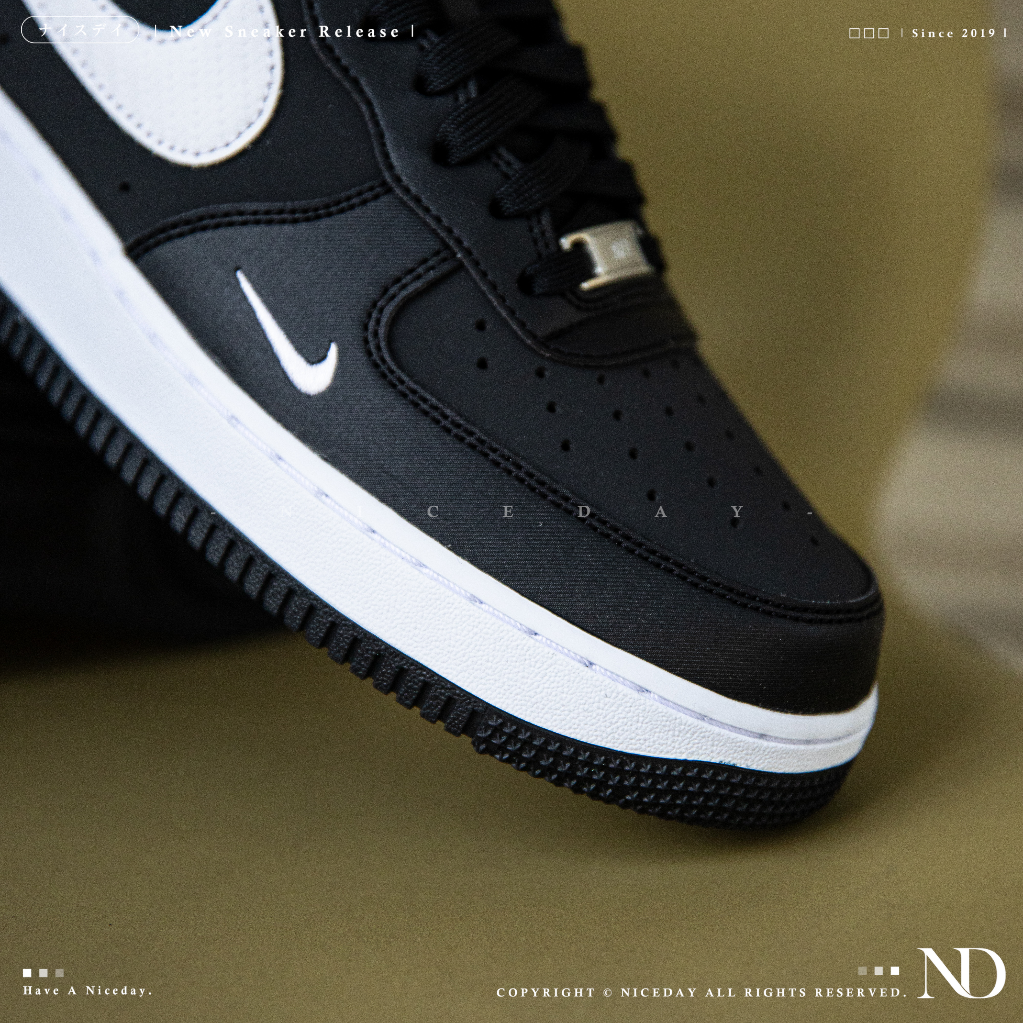 NICEDAY 現貨 Nike Air Force 1 Carbon Fiber 黑白 碳纖維 黑 黑鞋 AF1 小勾 IR5599-001