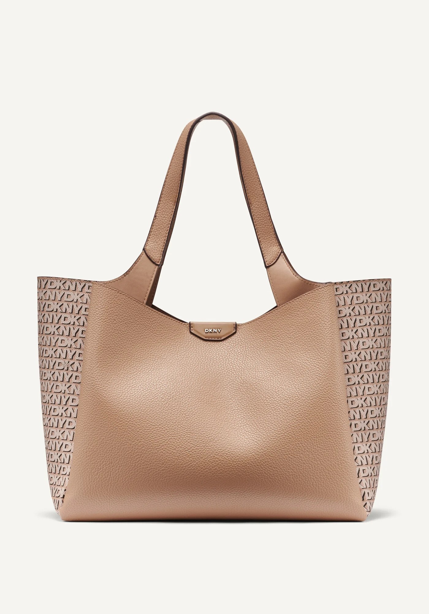 [S] DKNY CAPPUCINO WILLA NEW YORK LOGO TOTE, 700948705332 (SD1884)