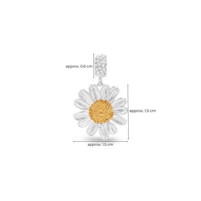 1TA0530-335 [THALLO] Ismini雛菊別針，24K金和純銀 #s893b (EU)