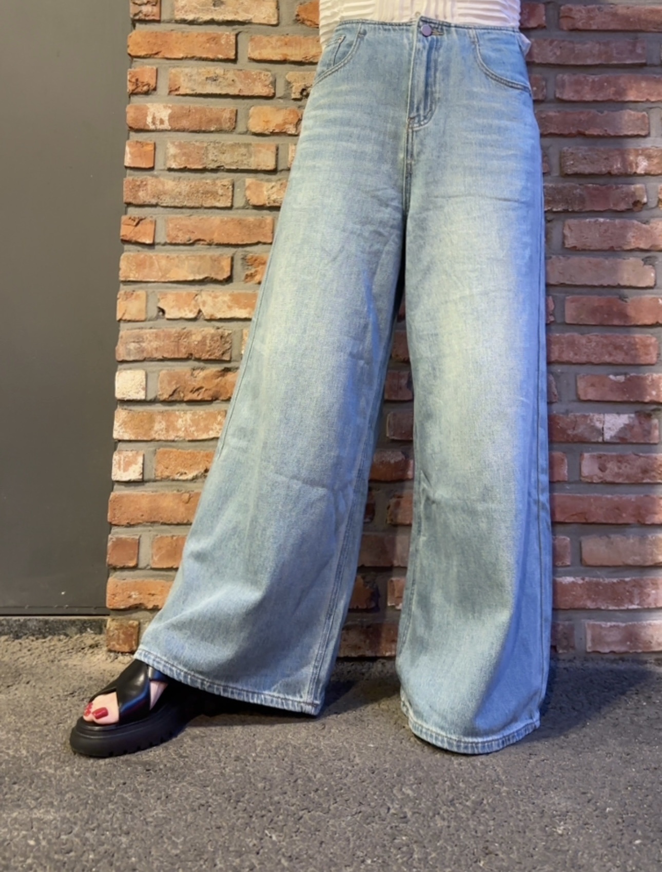 YA38 水洗色牛仔褲