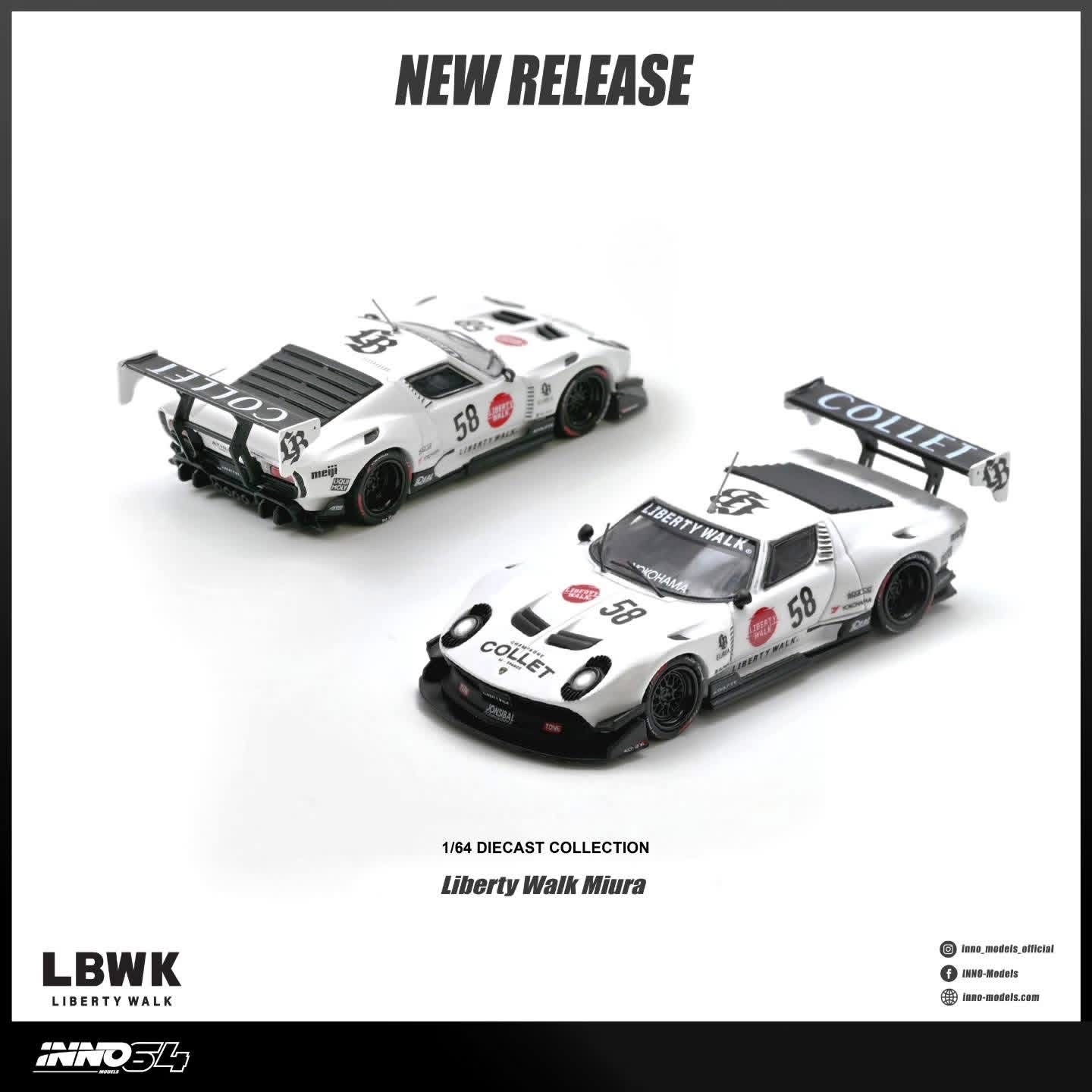 預訂Pre-order- Inno64 LB-SILHOUETTE WORKS MIURA GT