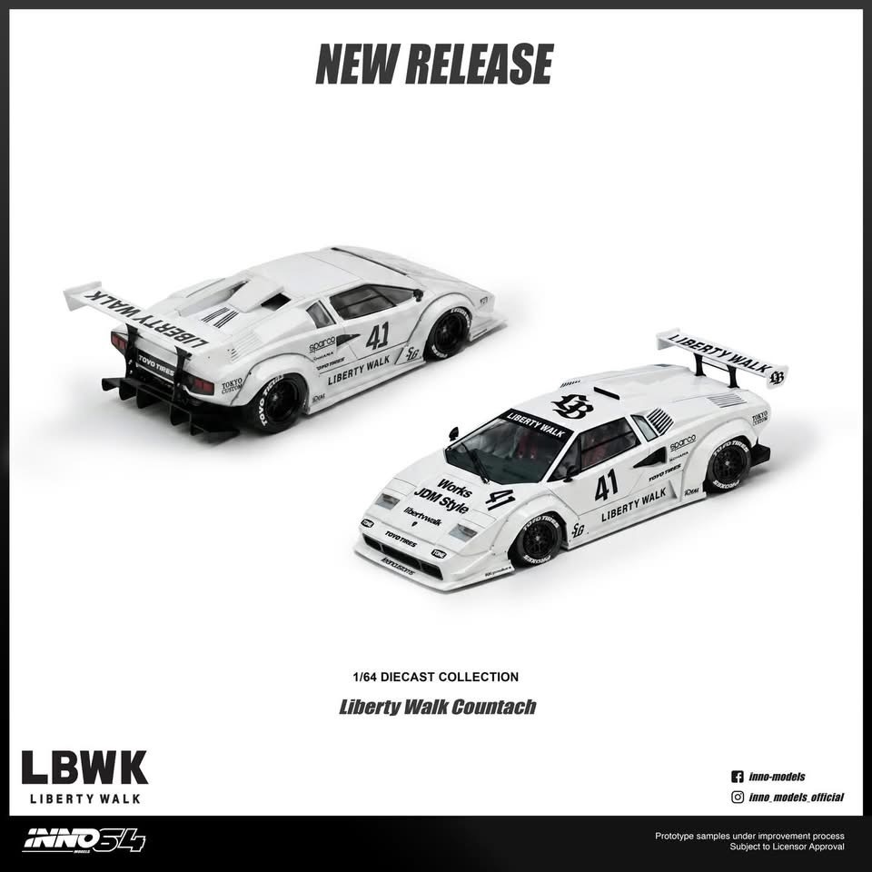 預訂Pre-order- Inno64 LIBERTY WALK COUNTACH