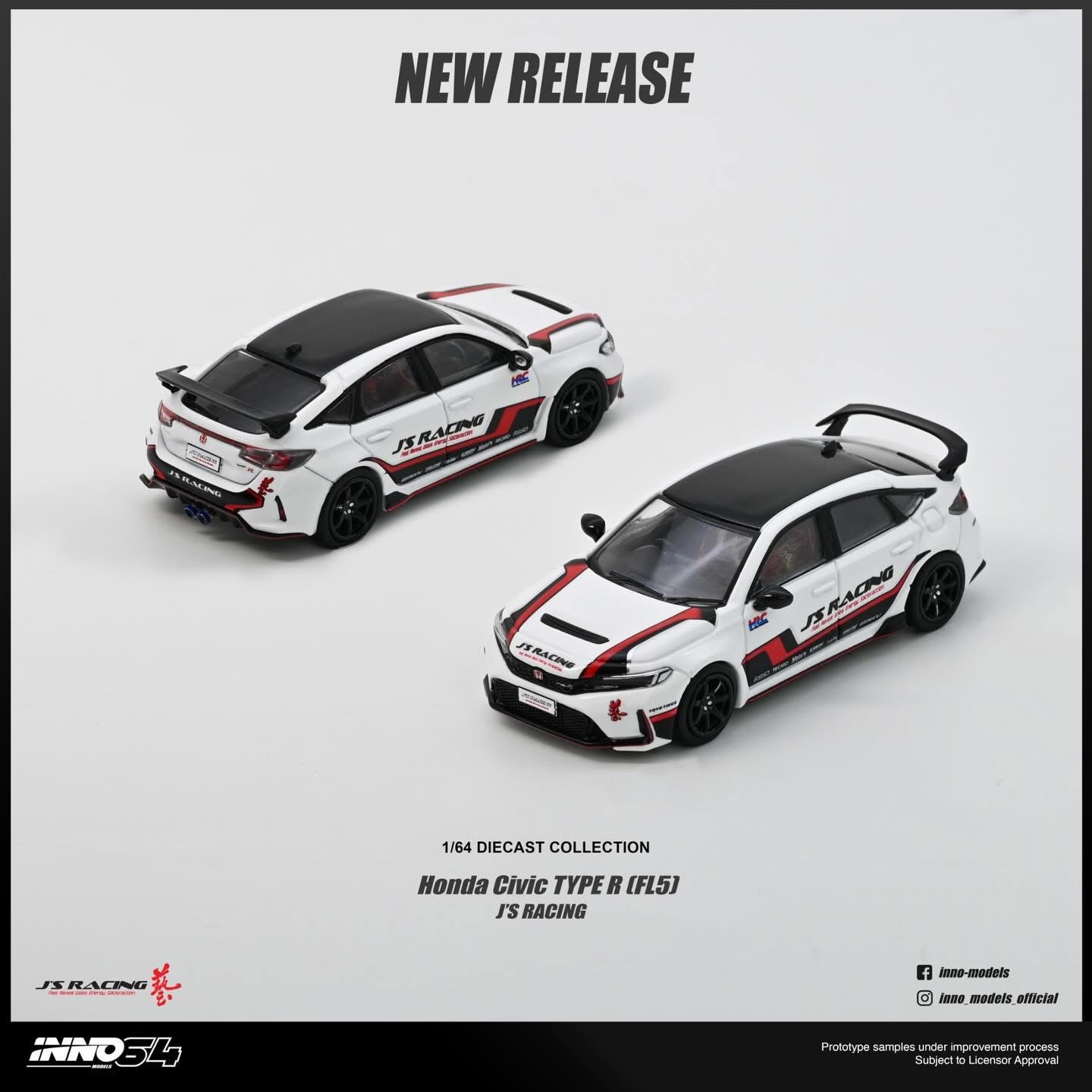 預訂Pre-order- Inno64 HONDA CIVIC FL5 J'S RACING