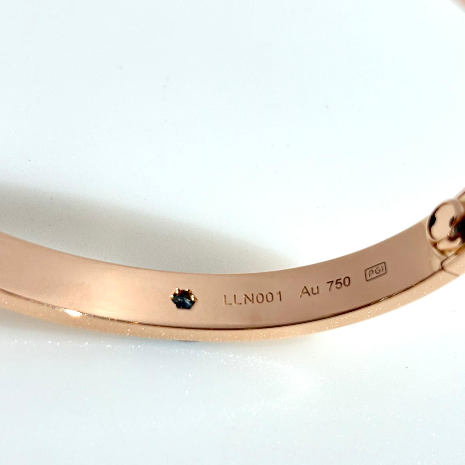 收藏品!!! 全新Cartier Love Bracelet Gold DiIamond, 卡地亞手鐲4鑽, 750/18K黃金, #BRAND NEW #香榭站正品