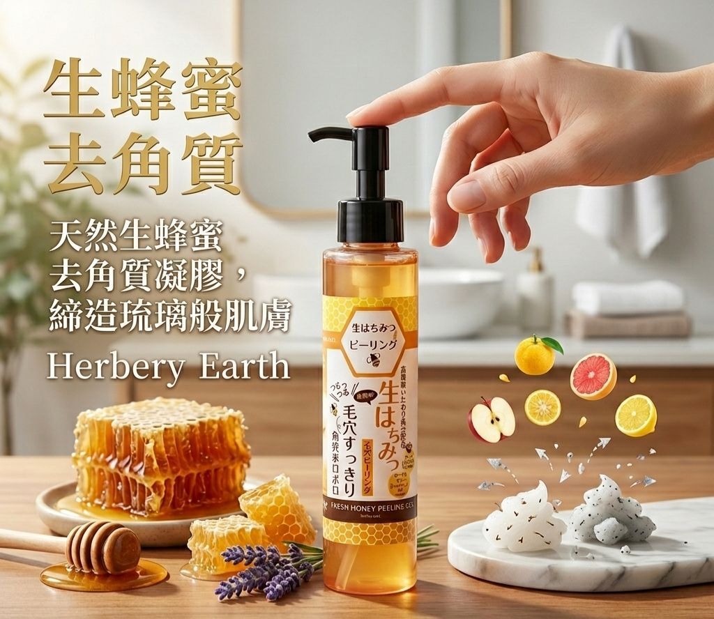 【預購】JM052909  Herbery Earth 生蜂蜜毛孔清爽去角質凝膠 150ml