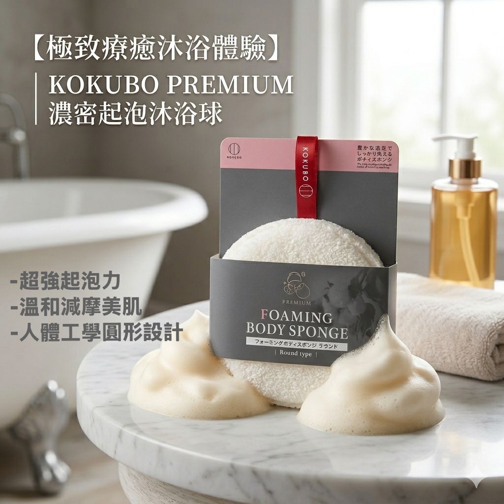 【預購】JM052910 KOKUBO PREMIUM 濃密起泡沐浴球