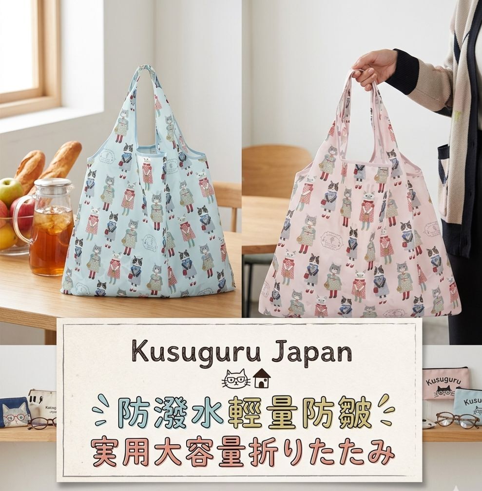 【預購】JM052911 Kusuguru 時尚貓咪環保袋
