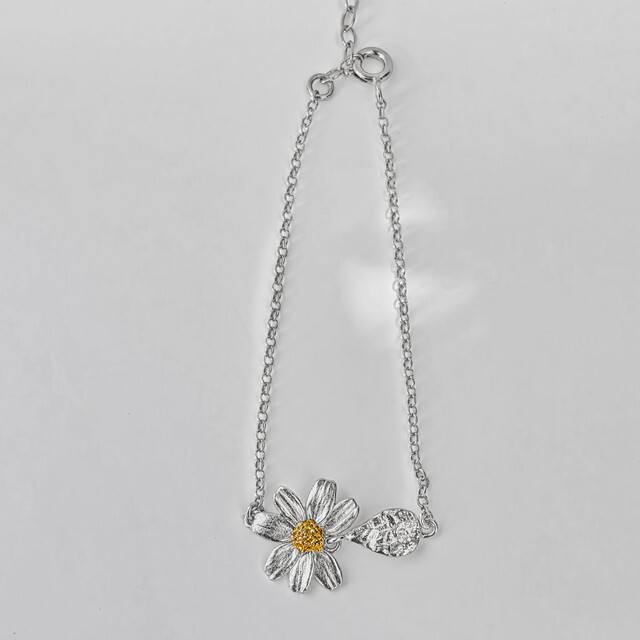 1TA0530-387 [THALLO] 野雛菊手鍊 925銀 #1551888s28 (EU)