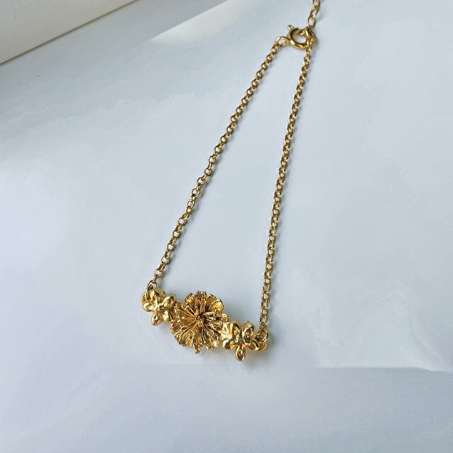 1TA0530-390 [THALLO] 925銀手鐲，鍍24K金 #1553081s22 (EU)