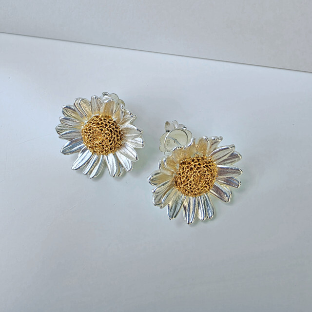 1TA0530-397 [THALLO] 雛菊耳環 925銀 #1719180s28 (EU)