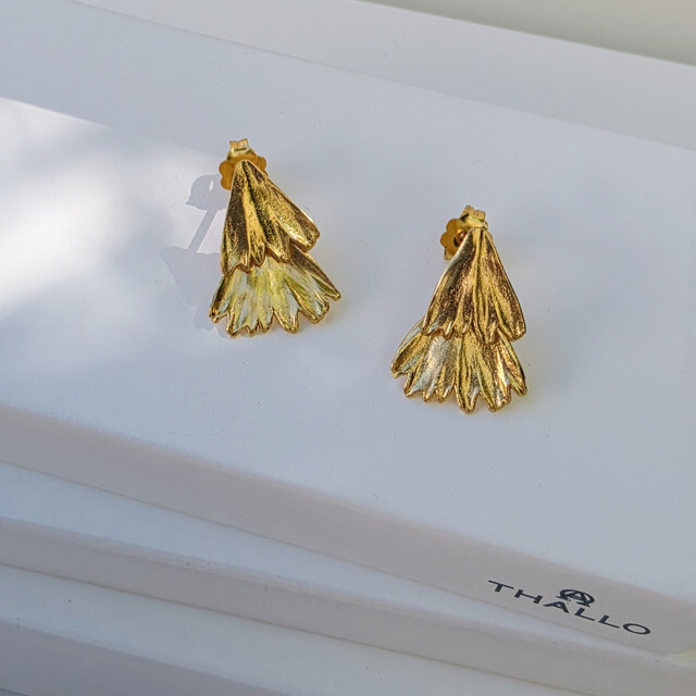 1TA0530-400 [THALLO] 耳環，925銀鍍24K金 #1733381s22 (EU)