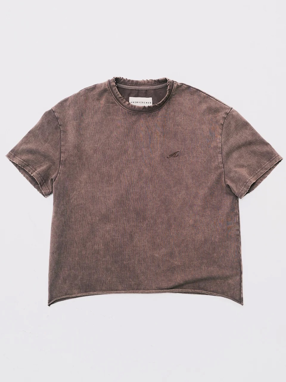Anwm A washed basic ss tee