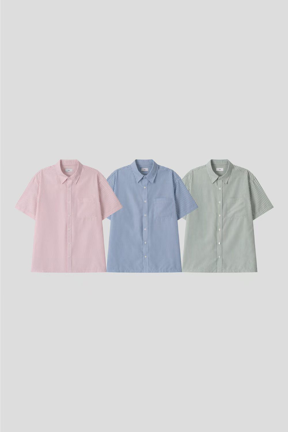 直紋短袖恤 Patin-006S