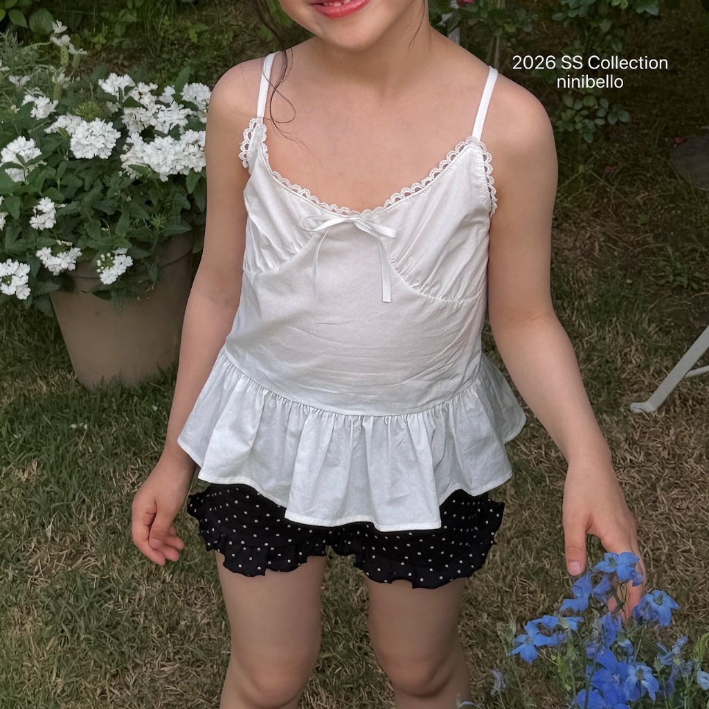 正韓夏NINIBELLO 三色包色花邊內搭褲