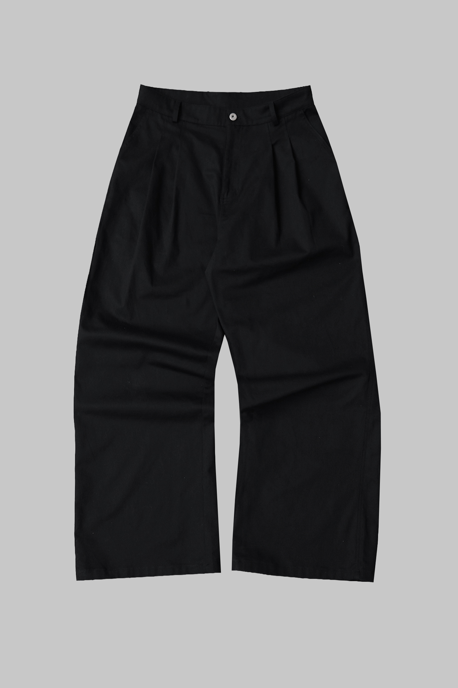 Anonymous Talking｜S26-P10 – Wide-Leg Pants (Black)