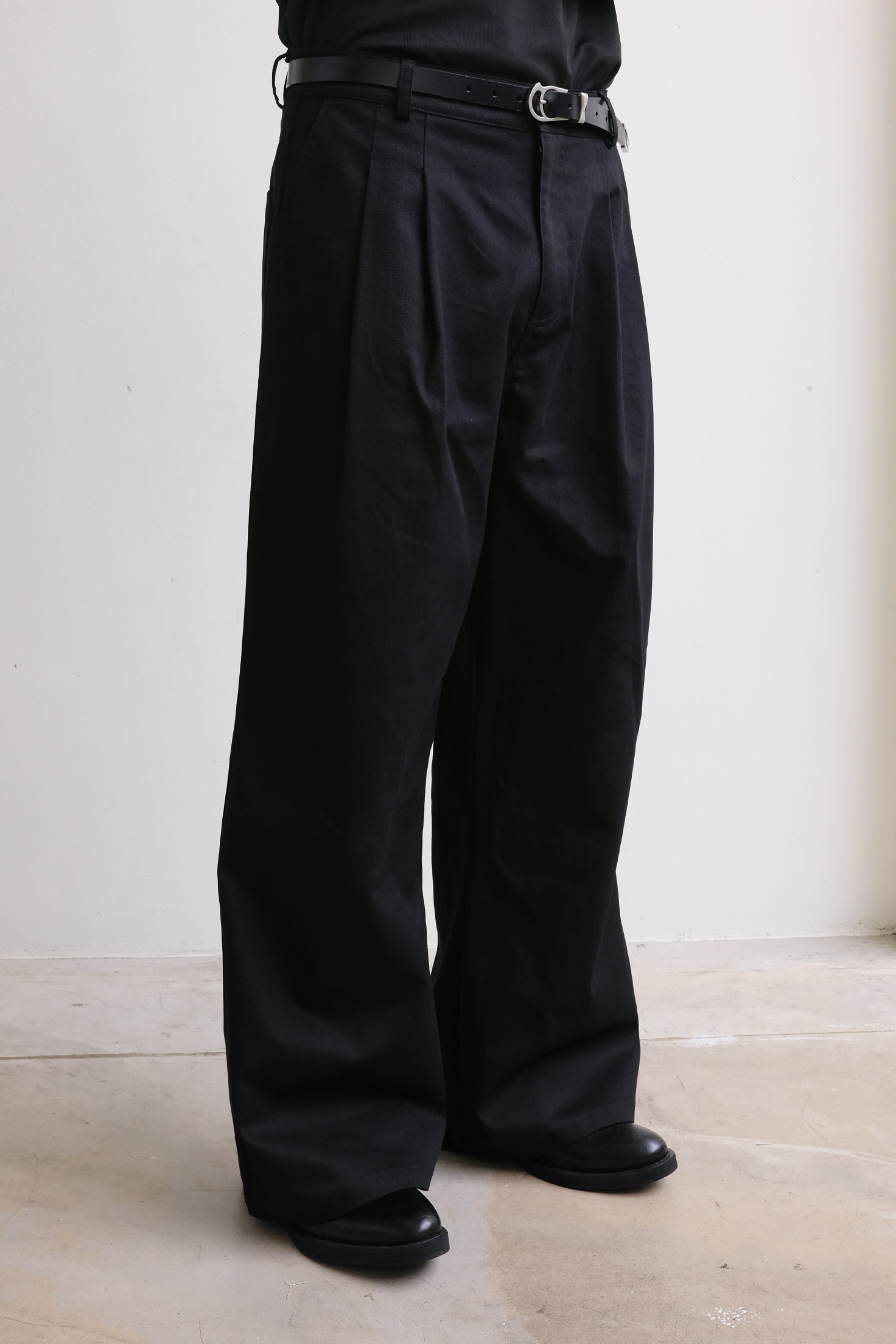 Anonymous Talking｜S26-P10 – Wide-Leg Pants (Black)