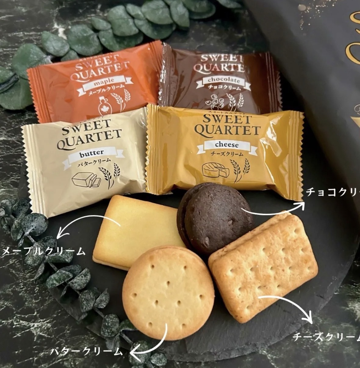 【長線好評】JP Premium 四重奏夾心餅乾 127g 0233 TK260529