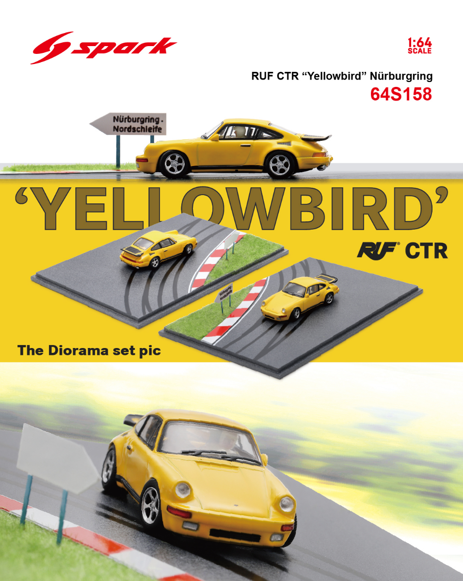 [預訂] Sparky 1/64 RUF CTR Prototype Nürburgring紐柏林（附專用底座）限定1987