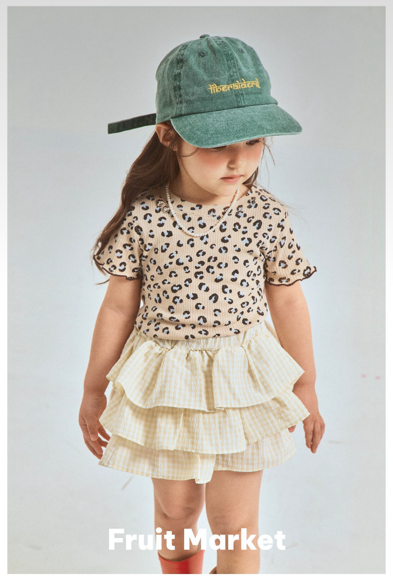 Fruit Market Tiered Skirt Pants