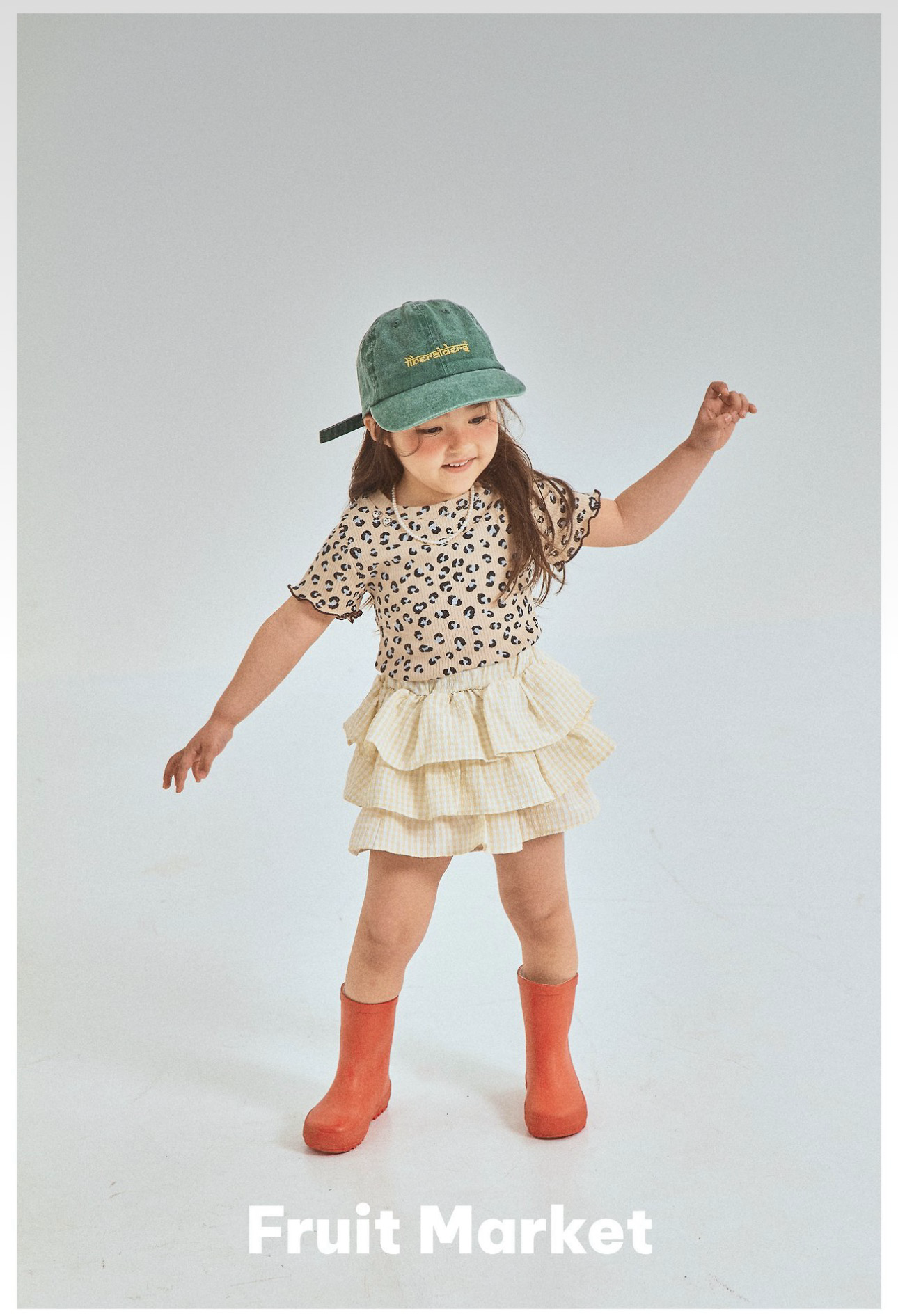 Fruit Market Tiered Skirt Pants