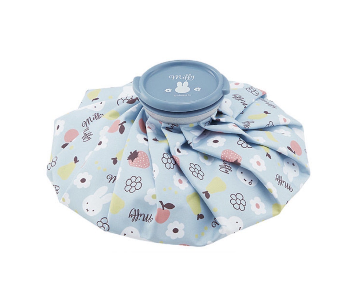 JP Miffy 密集式花花藍色 冰袋 L 24cm 0756 TK260529