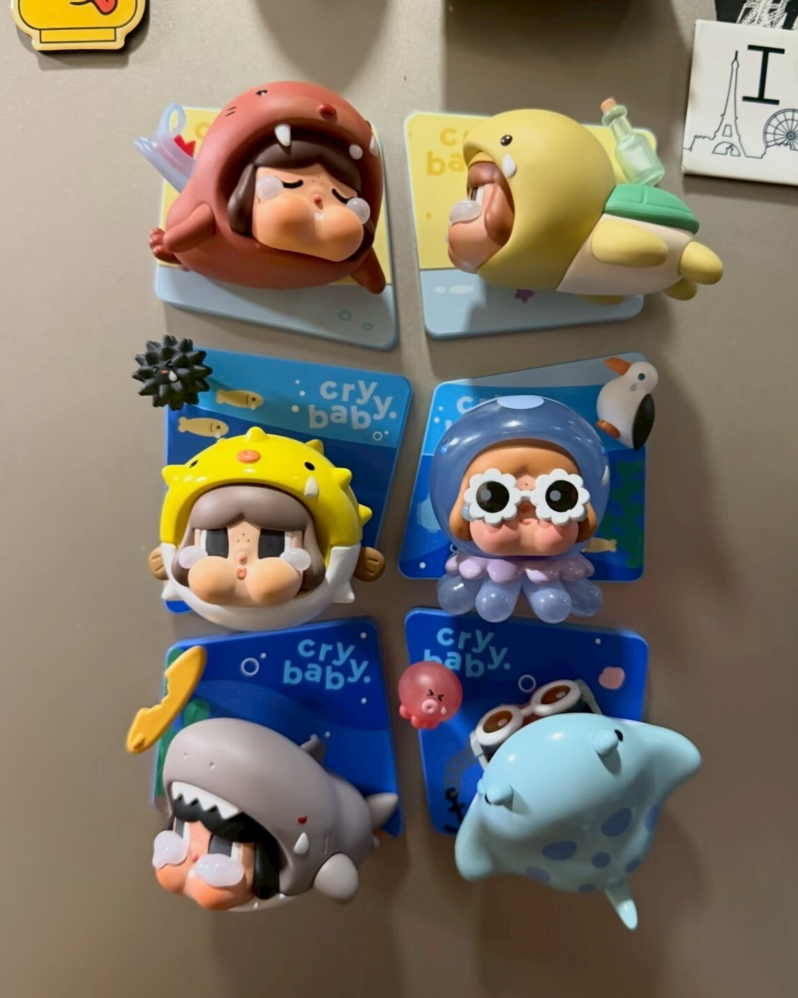 <官方正版>POPMART 泡泡瑪特 CRYBABY 淚流成海系列 冰箱貼 盲盒 磁鐵