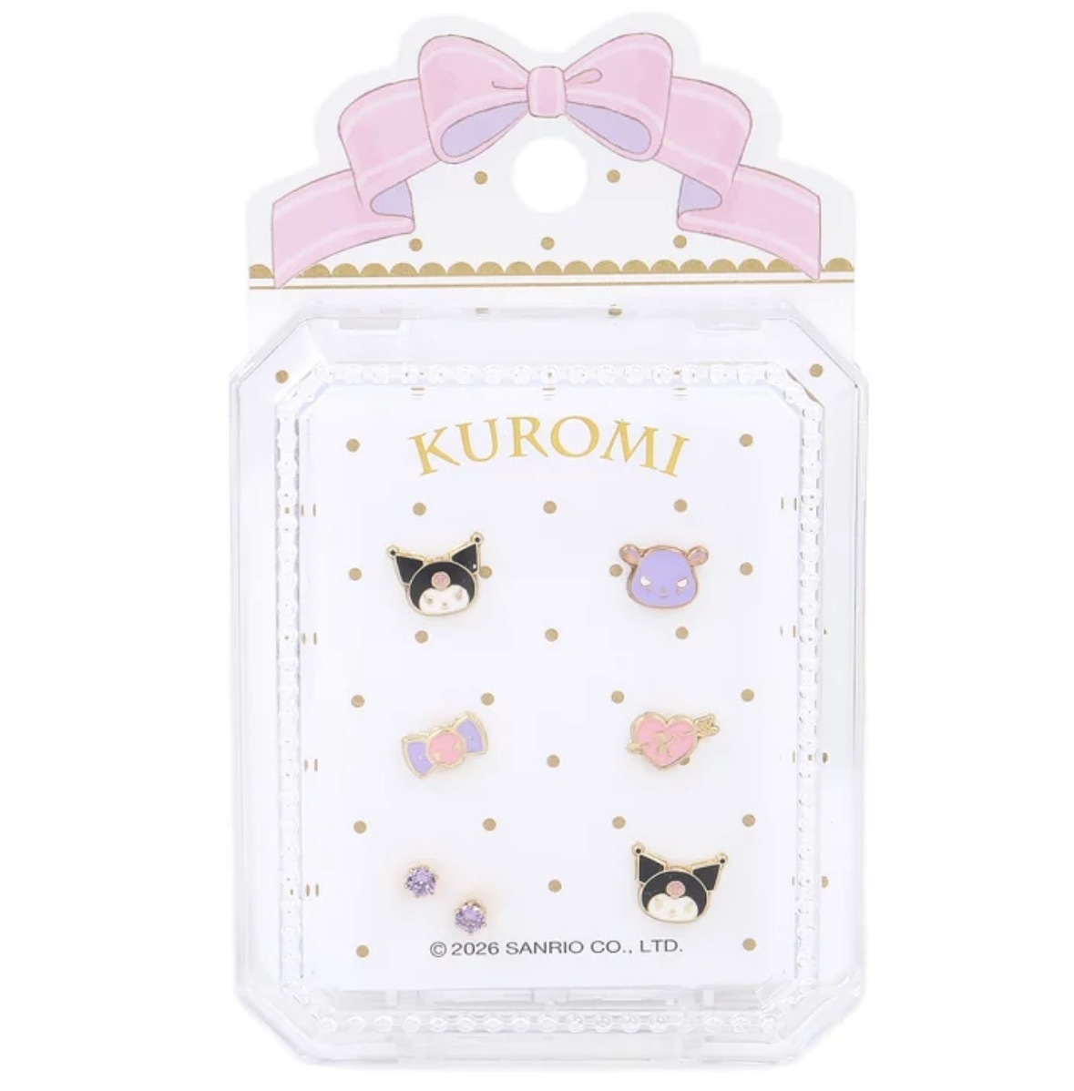JP Kuromi 耳環套裝 耳針款 7件 3422 TK260429