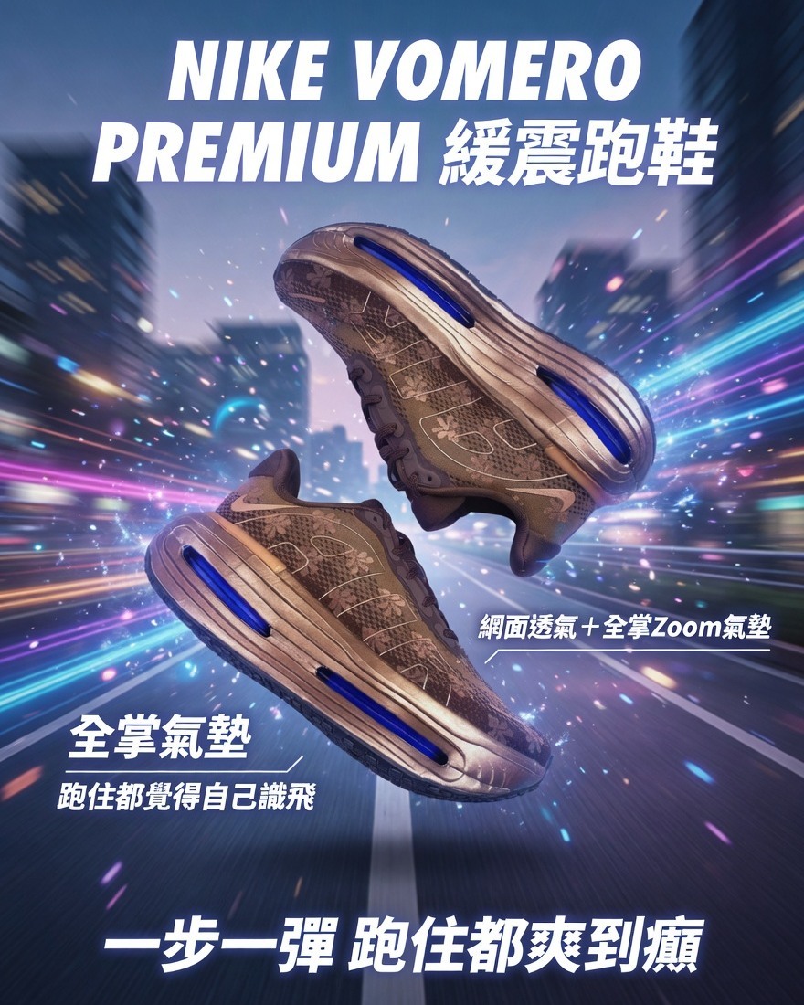 NIKE VOMERO PREMIUM 緩震跑鞋