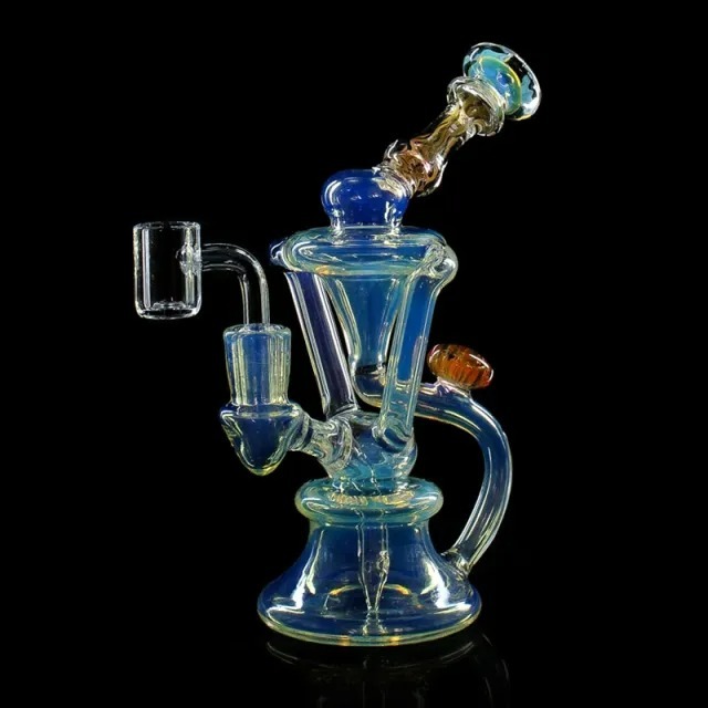 🇺🇸Phoenix Star - HF609 Glass Recycler Rig with Quartz Banger 循環精華水煙壺 (19CM)