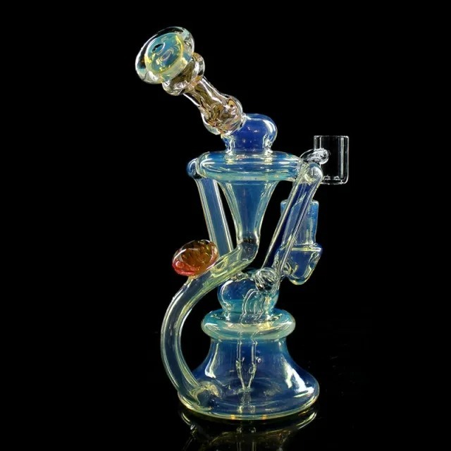 🇺🇸Phoenix Star - HF609 Glass Recycler Rig with Quartz Banger 循環精華水煙壺 (19CM)