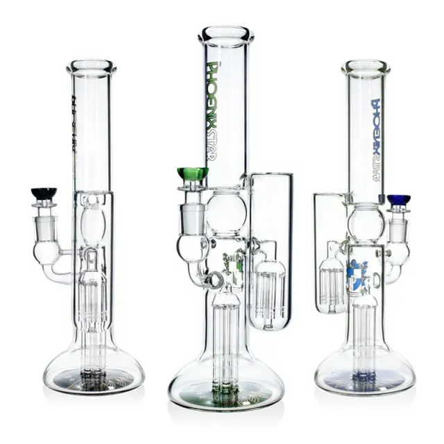 🇺🇸Phoenix Star - HF213 Double Perc Beaker Bong with Dual Chamber 多重發泡水煙壺 (35CM)