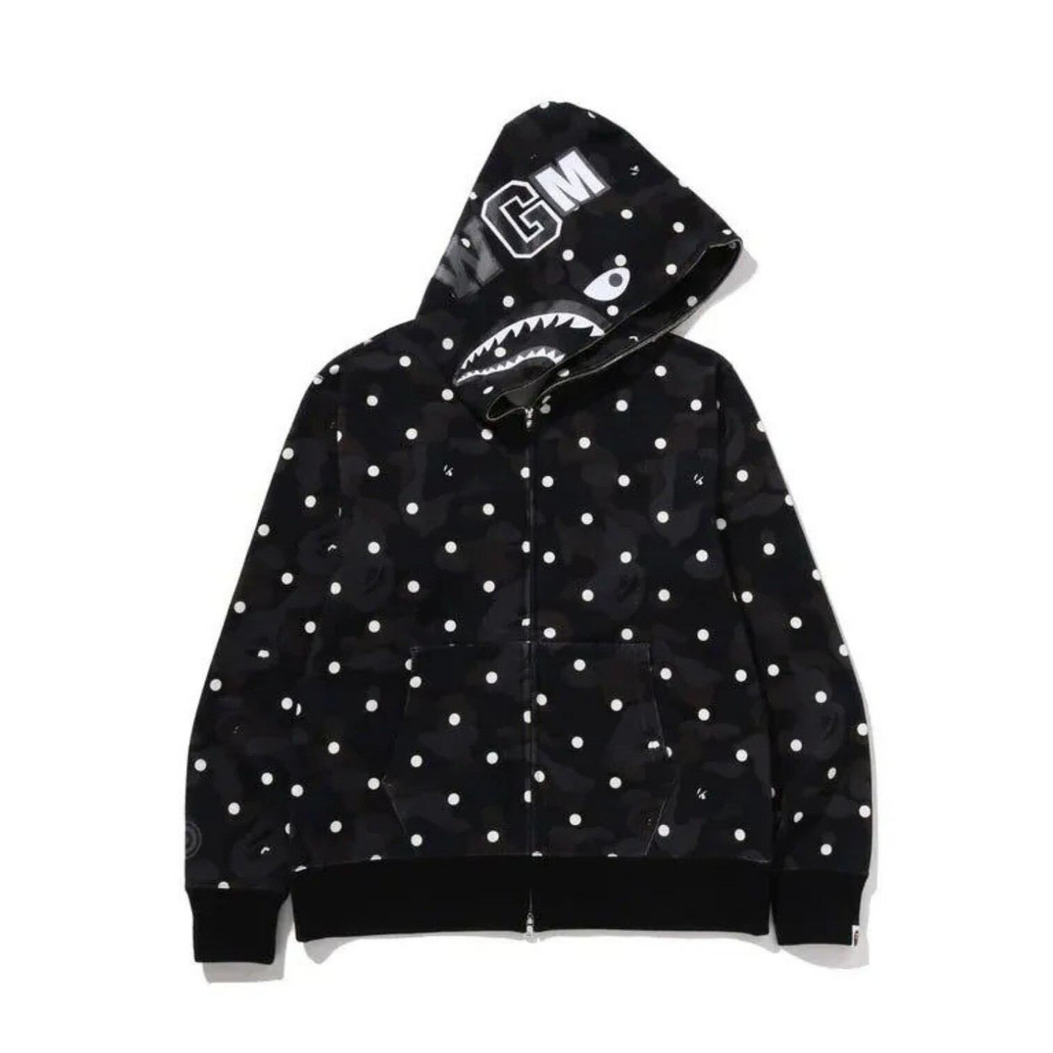 2026SS A BATHING APE BAPE ABC Dot Camo Shark WGM Full Zip Hoodie 點點 連帽 鯊魚 外套 現貨 001ZPL801302M