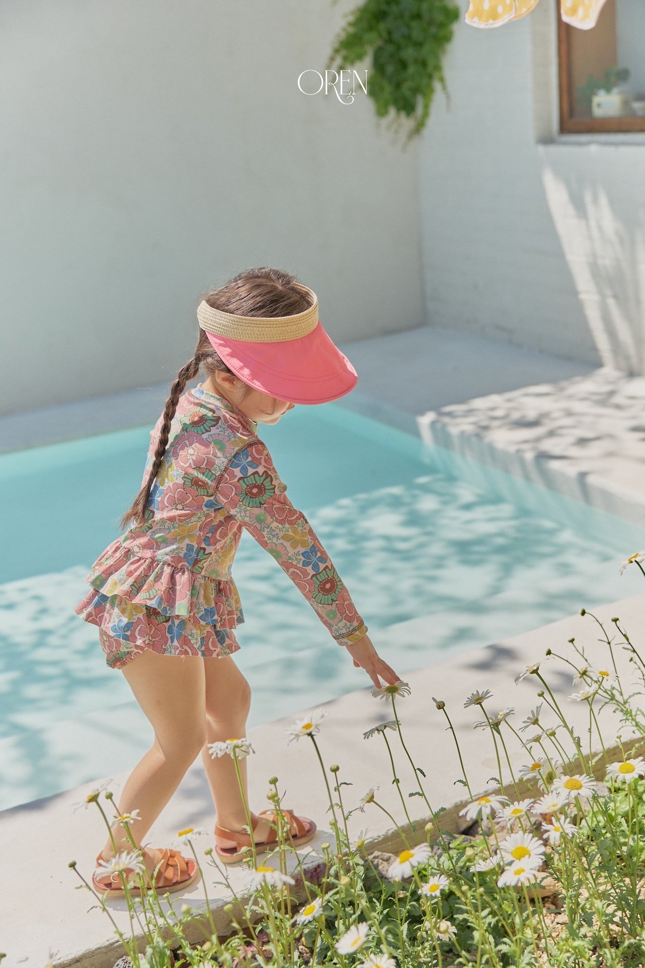 Oren Solea Fleur Rash Guard（Multi Flower）