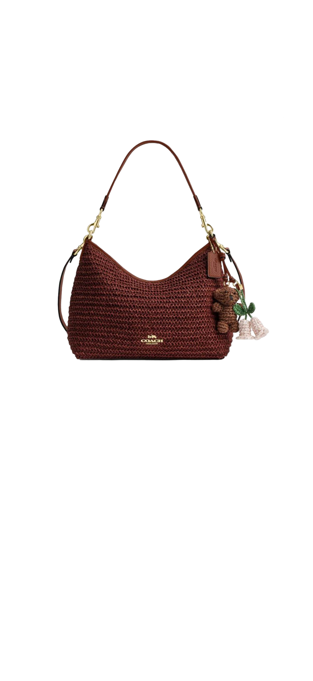 【Coach Outlet】Strw Lrl Shb Chrms  勃艮第