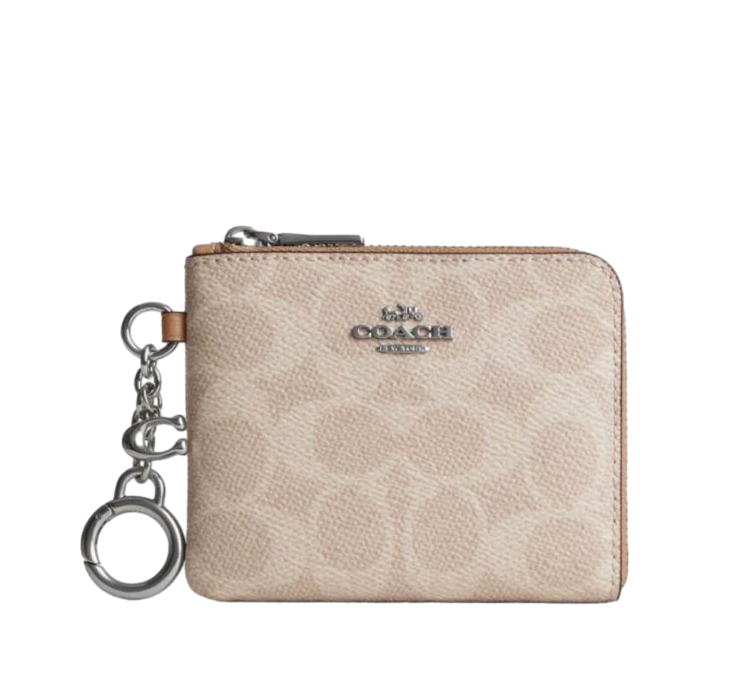 【Coach Outlet】Sm Cornr Zp Sig Cnvs  奶茶